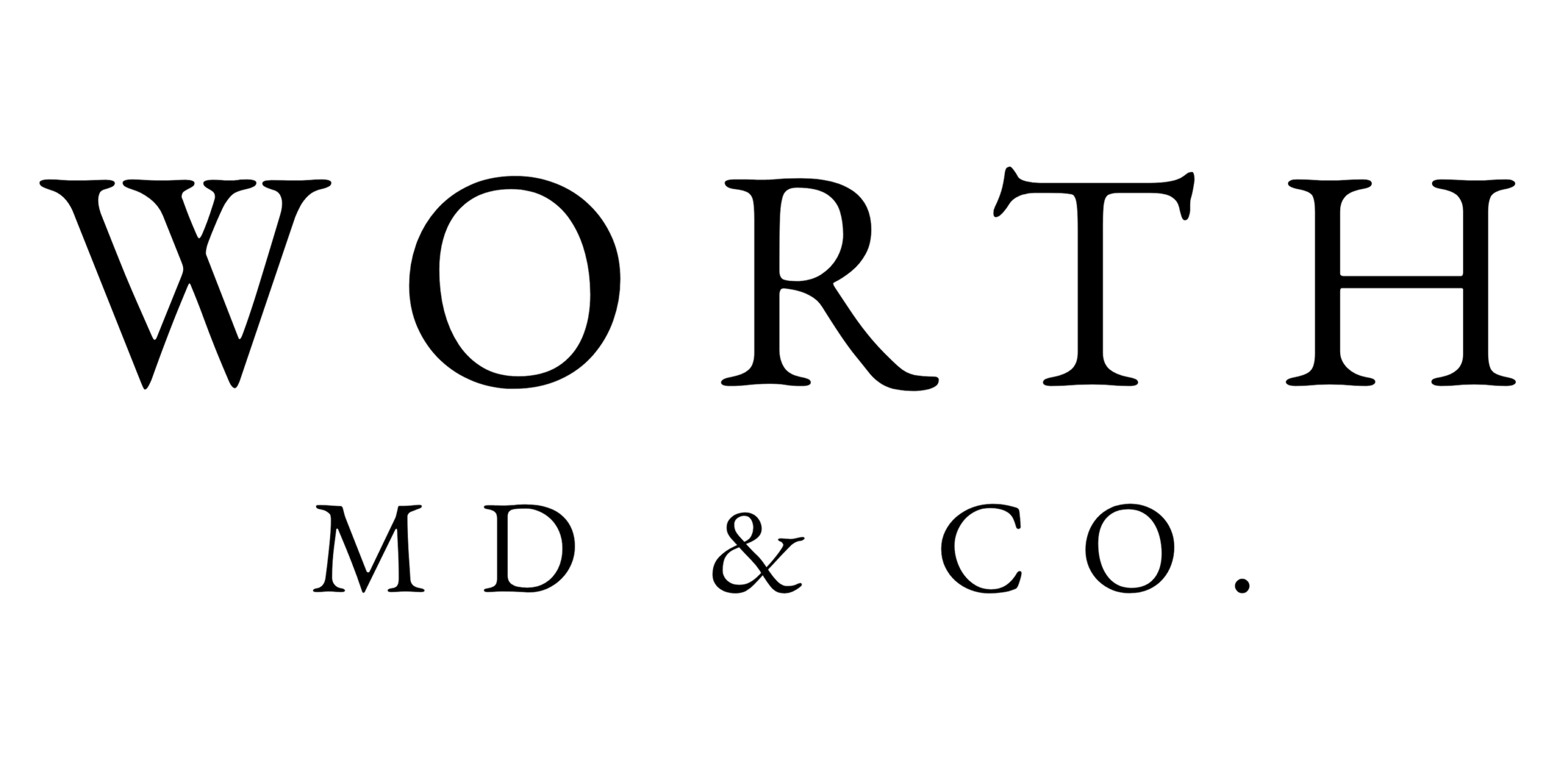 worth md & co. black logo