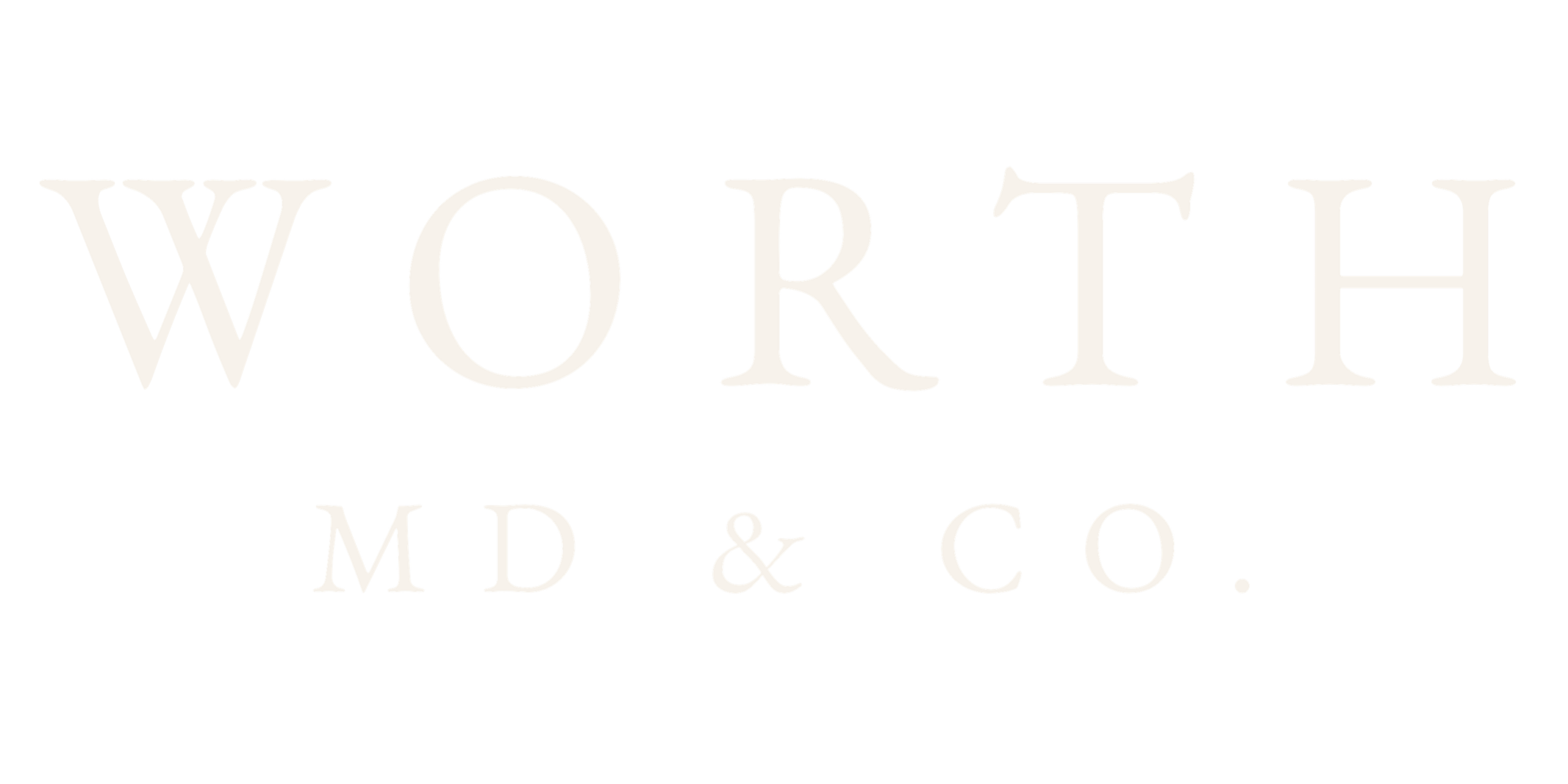 worth md & co. white logo
